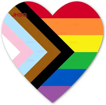 Стикер с розови флага JHSG | Покажете любовта си към ЛГБТ семействата с помощта на винилови стикери за вашия лаптоп, бронята на колата, или бутилка с вода от PVC